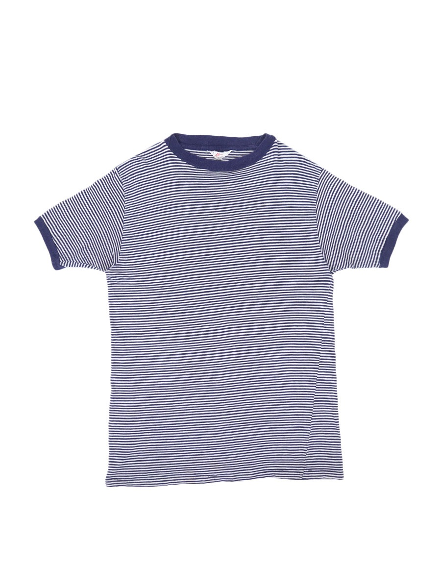 60's Akom 細ボーダー リンガーTシャツ 表記(XL) USA製 | すべて