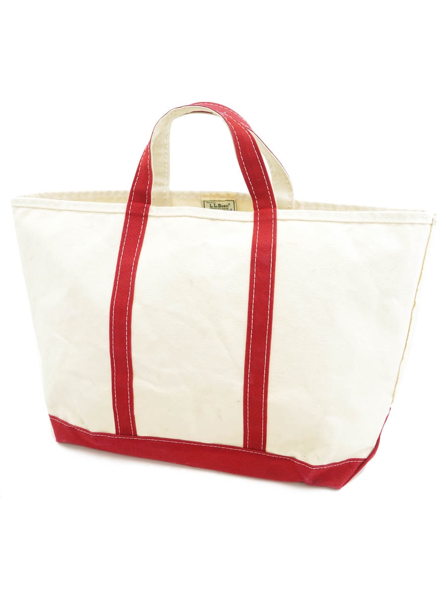 80's L.L.BEAN BOAT AND TOTE 生成り×レッド | すべての商品