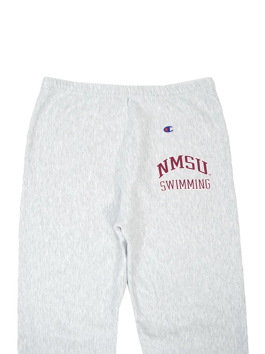 90's 刺繍タグ チャンピオン RWスウェットパンツ ''NMSU SWIMMING''  表記(L) USA製