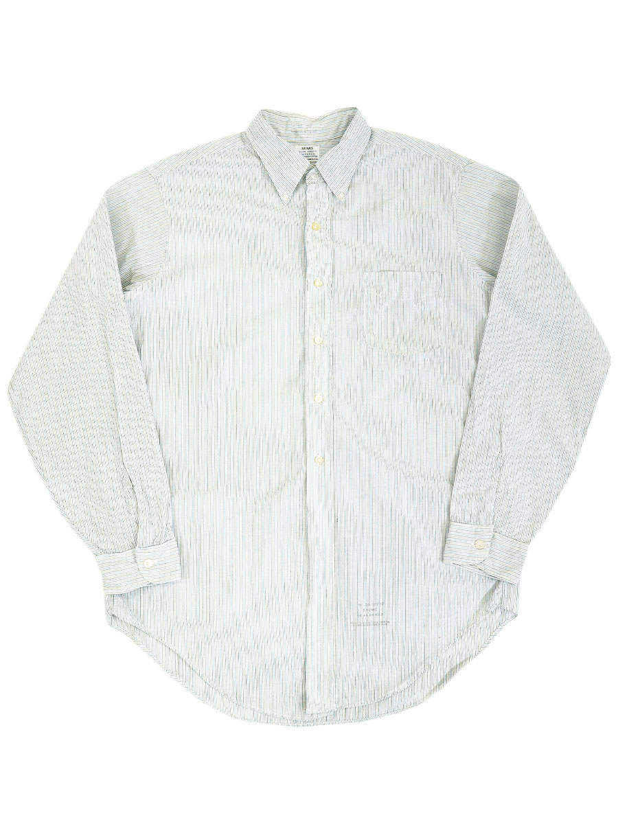 60s ビンテージ Sears 総柄シャツ 野鳥プリント プリネル 60s SEARS