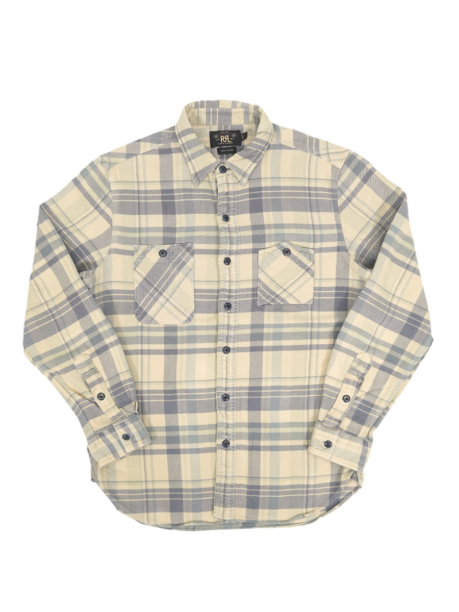 RRL ガチャポケ マチ付き 好配色チェック フランネルシャツ 表記(L