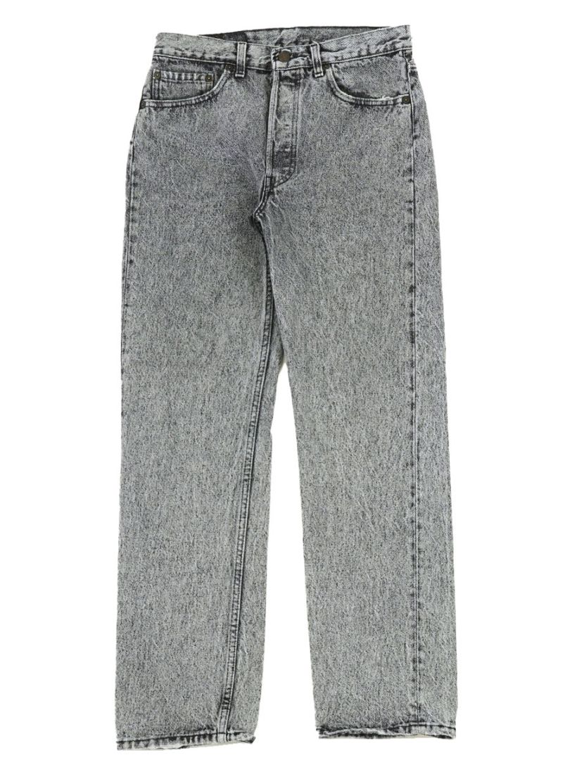 80's～ Levis 501 アシッドブラックデニムパンツ 表記(32x30) USA製