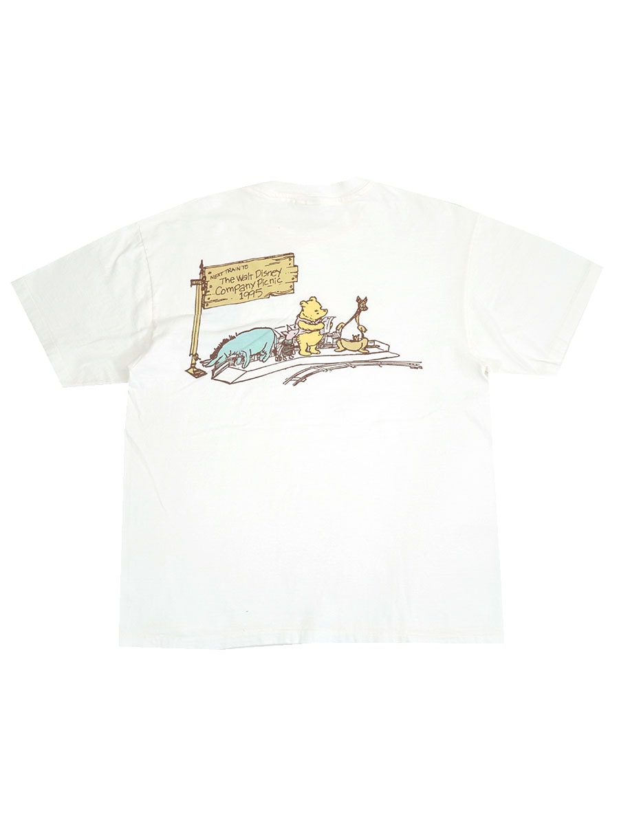 90's Hanes ''クマのプーさん'' 両面プリントTシャツ 表記(L