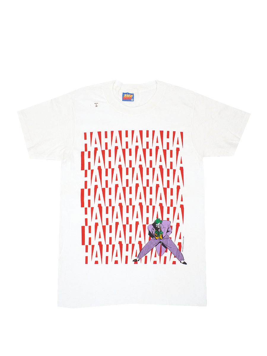 80's SUN ''JOKER'' DCコミックス Tシャツ ホワイト 表記(M) USA製