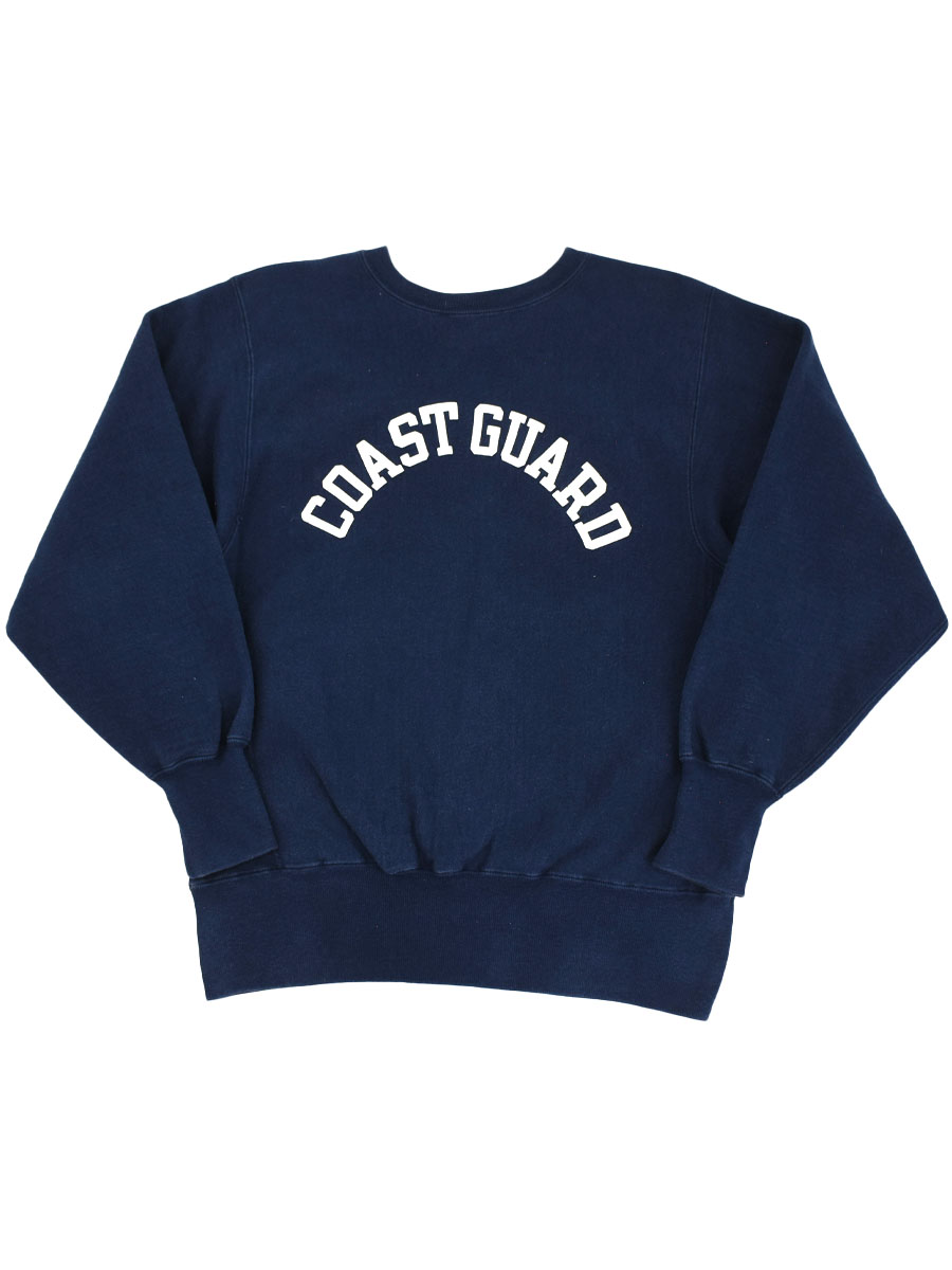 90's 刺繍タグ チャンピオンRW ''COAST GUARD'' ネイビー 表記(M) USA