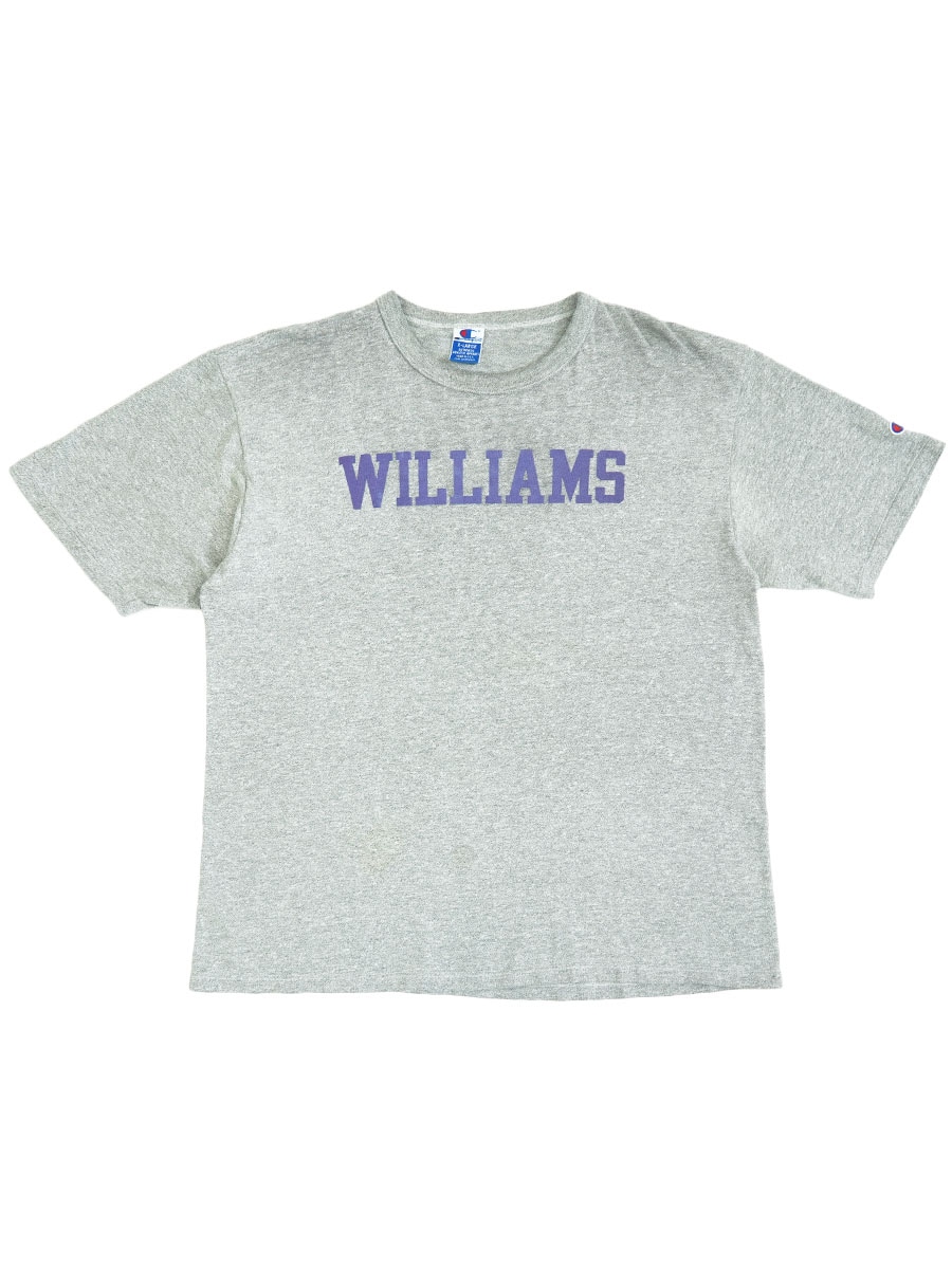 90's チャンピオン ''WILLIAMS'' 霜降りグレーTシャツ 表記(XL