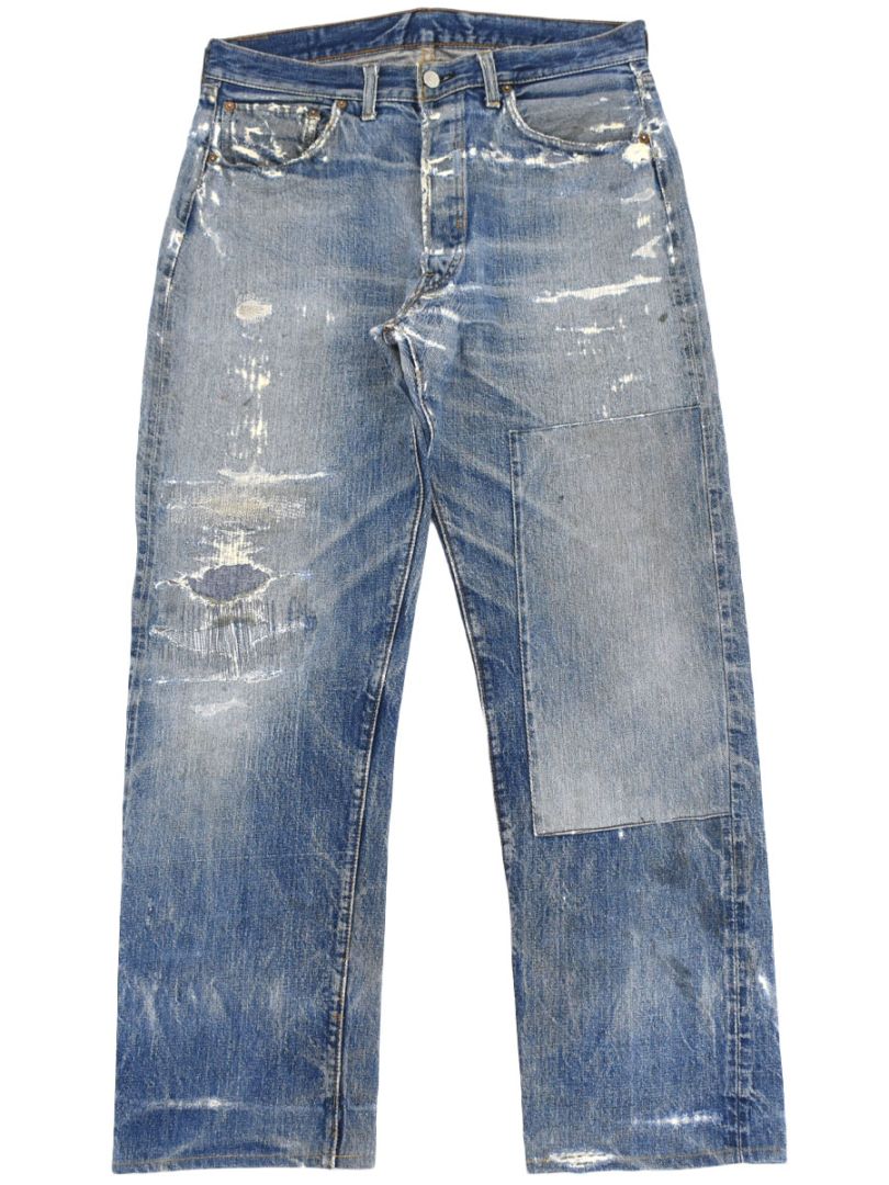 60's Levi's 501 BIG-E デニムパンツ 味ありリペア 渋雰囲気