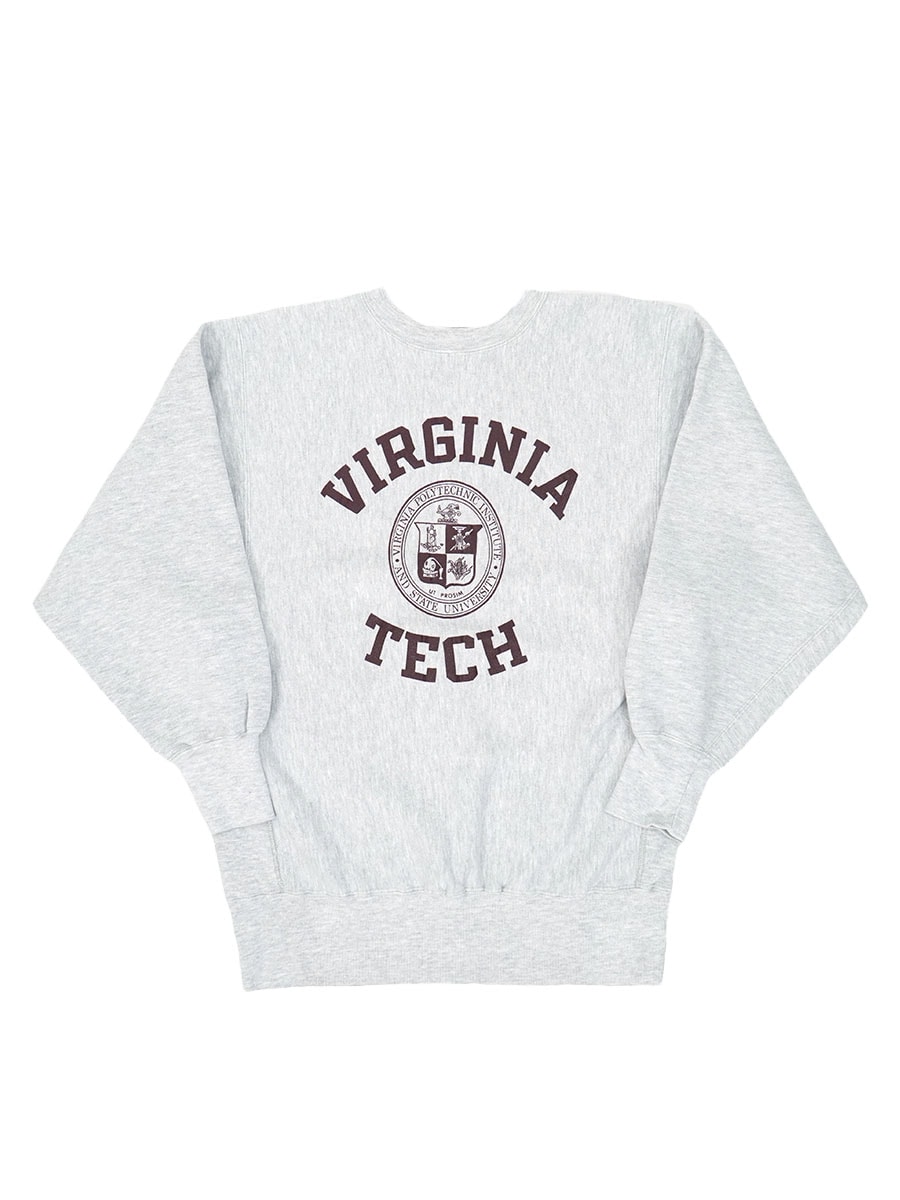 90's 刺繍タグ チャンピオンRW ''VIRGINIA TECH'' 3段プリント 表記(XL