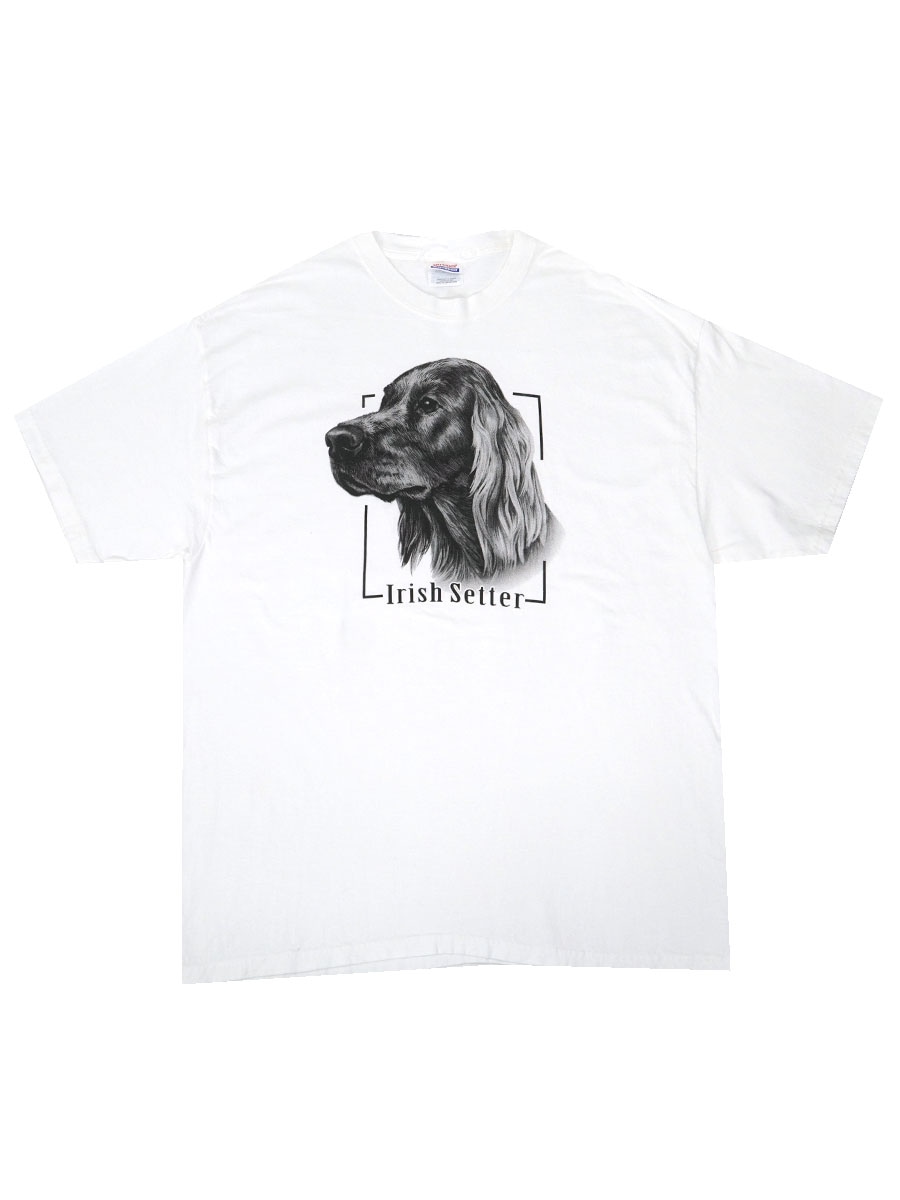 00's Hanes ''Irish Setter'' ドッグプリントTシャツ 表記(XL) 