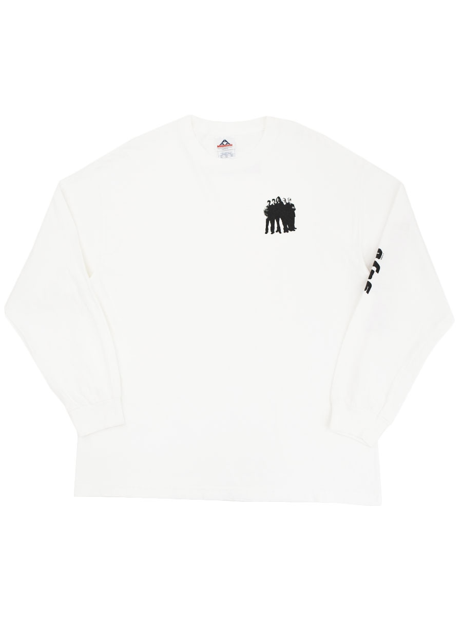 00's AAA ''KNOCKAROUND GUYS'' 両面袖プリント ロングスリーブTシャツ ホワイト 表記(XL)