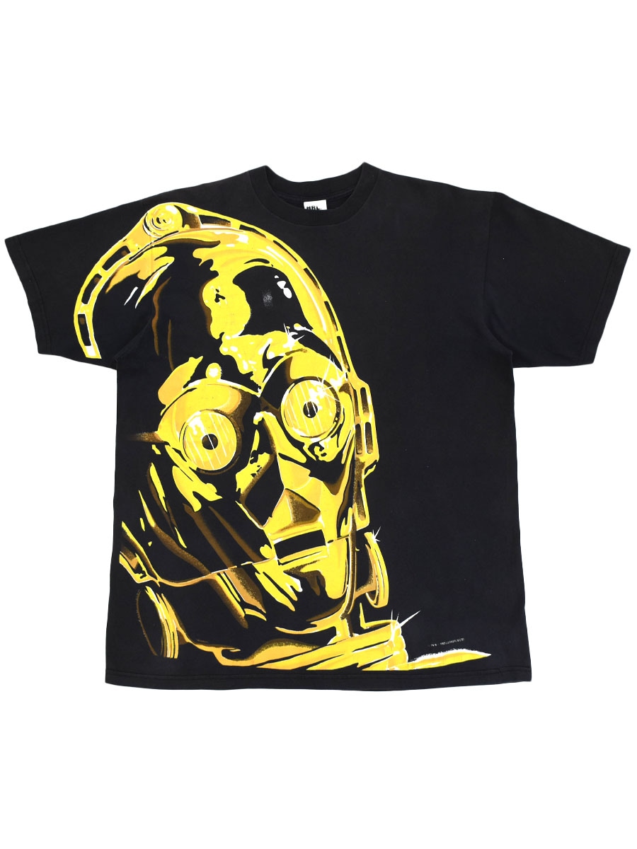 90's HRLA Los Angeles STAR WARS ''C-3PO'' 両面プリント Tシャツ