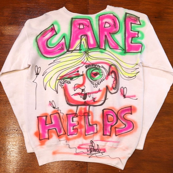 1950s VINTAGE SWEAT , AIR BRUSH , Size M