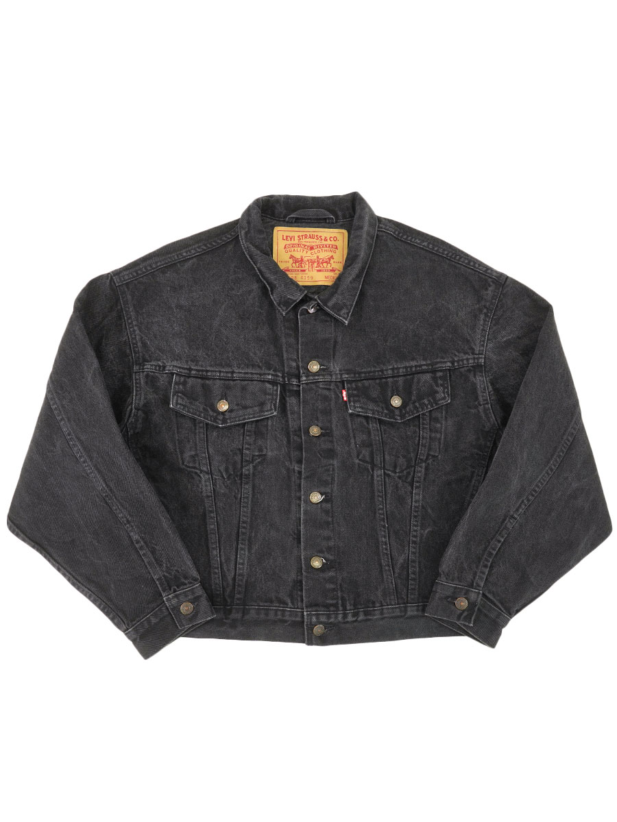 90's Levi's 70598 4ポケ ブラックデニムジャケット 表記(M