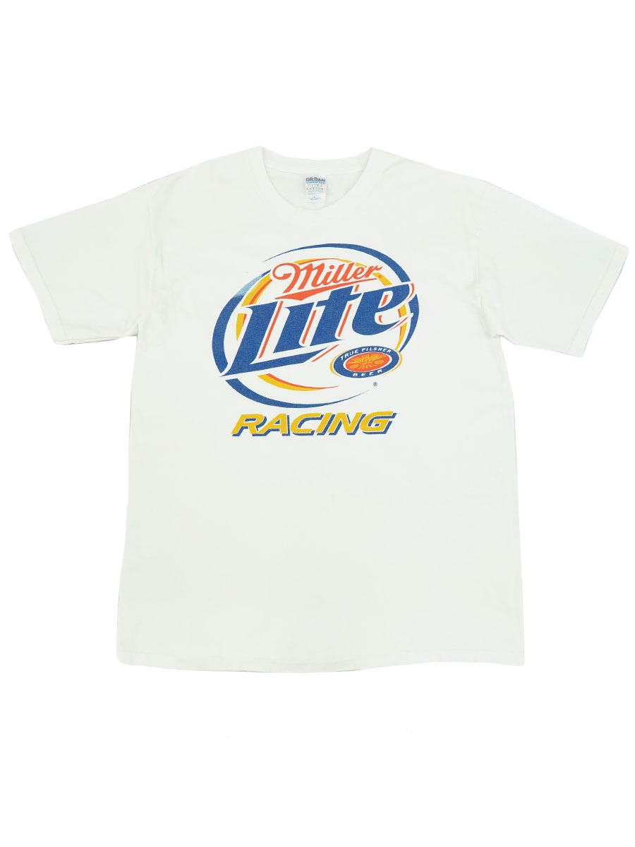 00's GILDAN ''Miller Lite Beer'' RACING Tシャツ 表記(L)