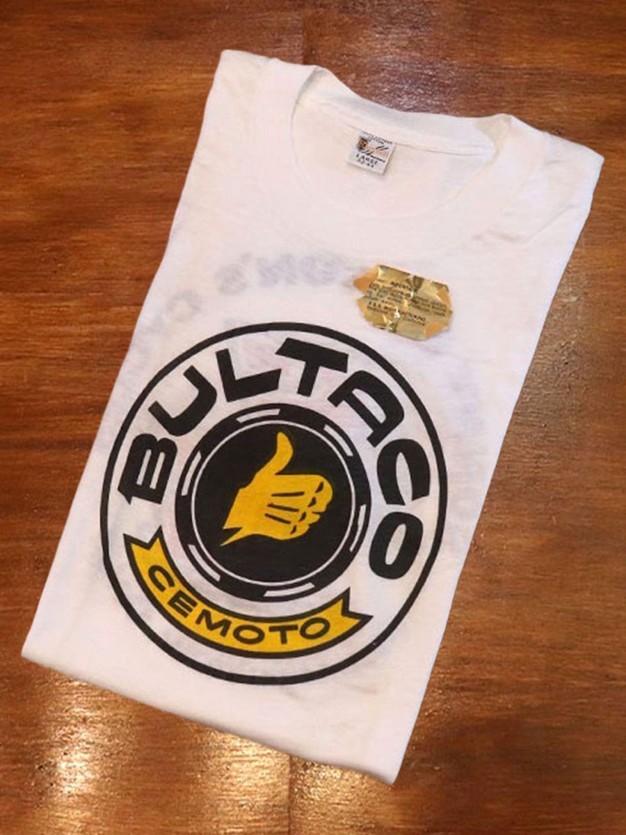 1960s DEAD STOCK , BULTACO T-SHIRT , Size L