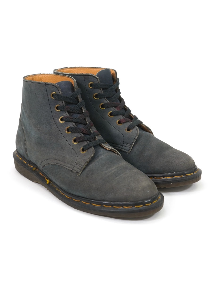 ENGLAND製 Dr. Martens 6ホール ヌバックブーツ スモークネイビー 表記