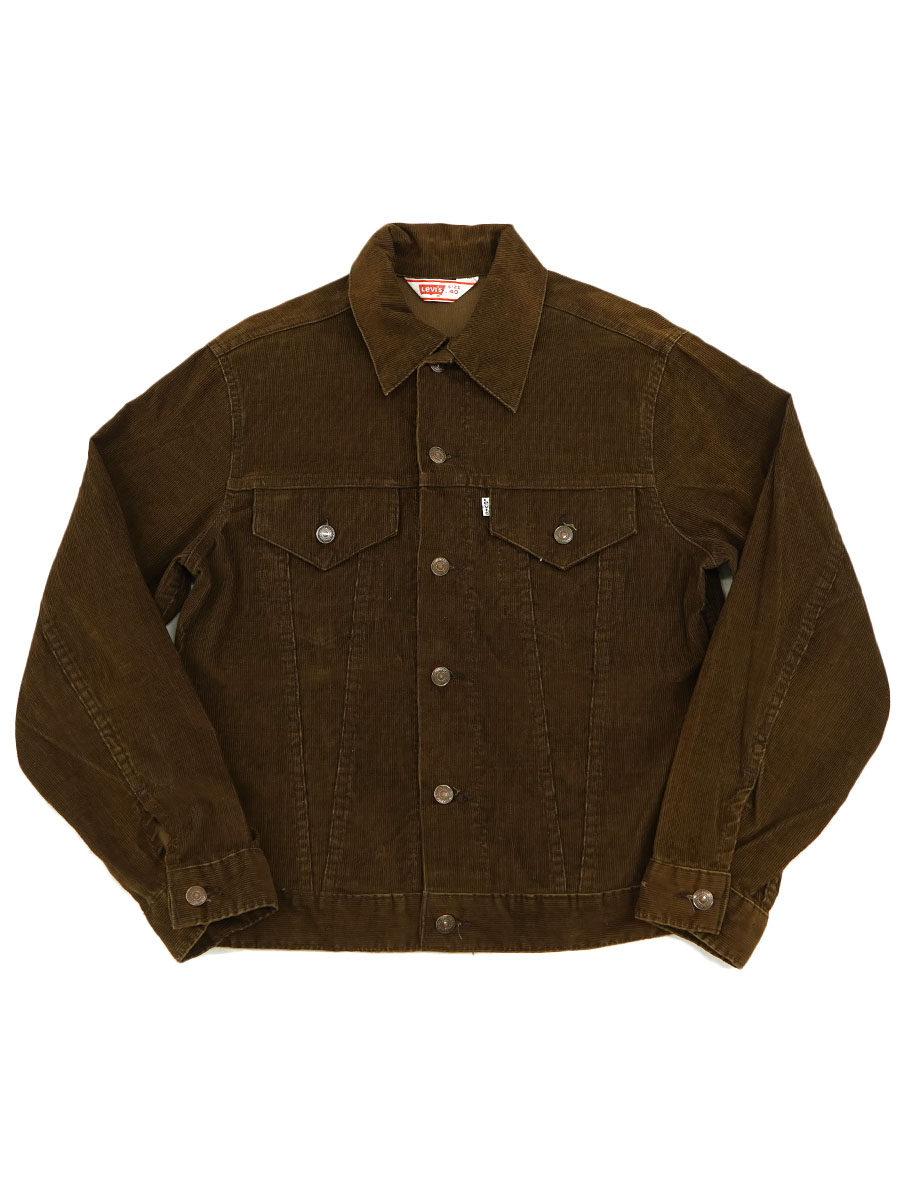 70's Levi's 70505 3rd型 コーデュロイJKT 焦げ茶 表記(40)