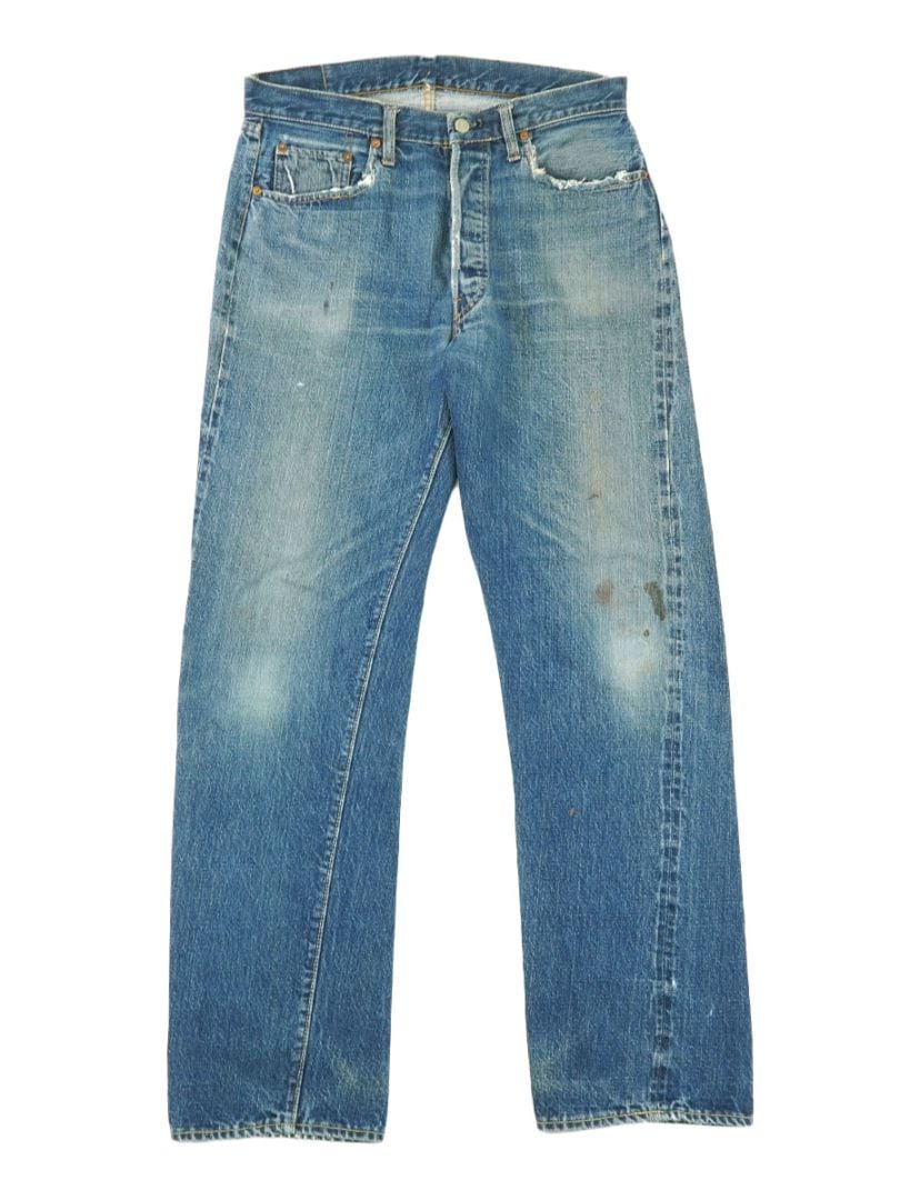 2025高い素材  60's Levi's 501 BIG-E ウエストシングル デニムパンツ 渋雰囲気 パンツ