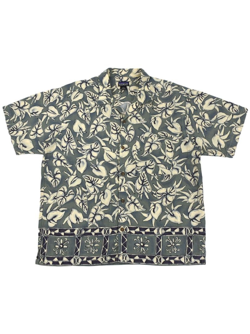 01s Patagonia AC プリントシャツ リーフ柄 セージブラッシュ 01's パタゴニア A/Cプリントシャツ トンガボーダー/セージブラッシュ