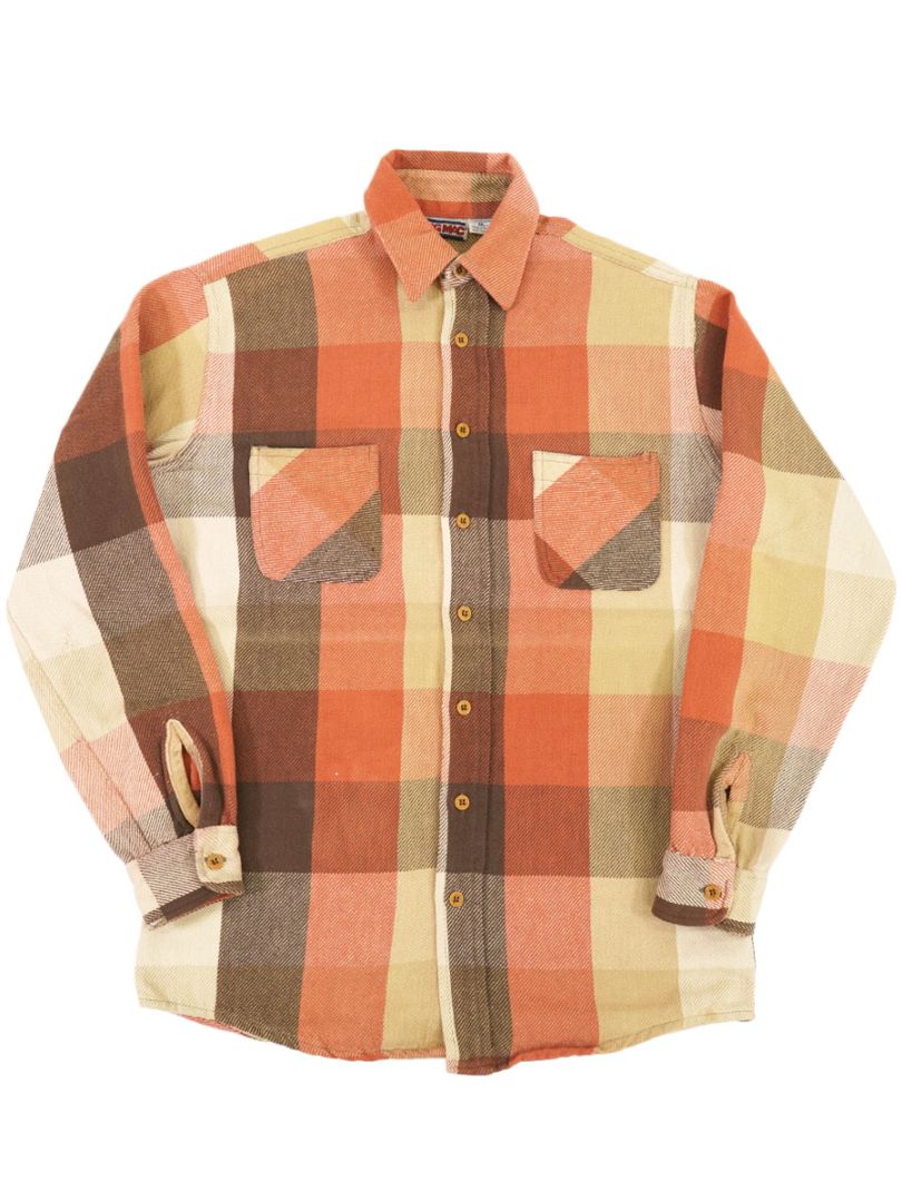 80S USA製 REDHEAD 好配色 ブロックチェック ネルシャツL 80S USA製 REDHEAD 好配色 ブロックチェック ネルシャツL - メルカリ