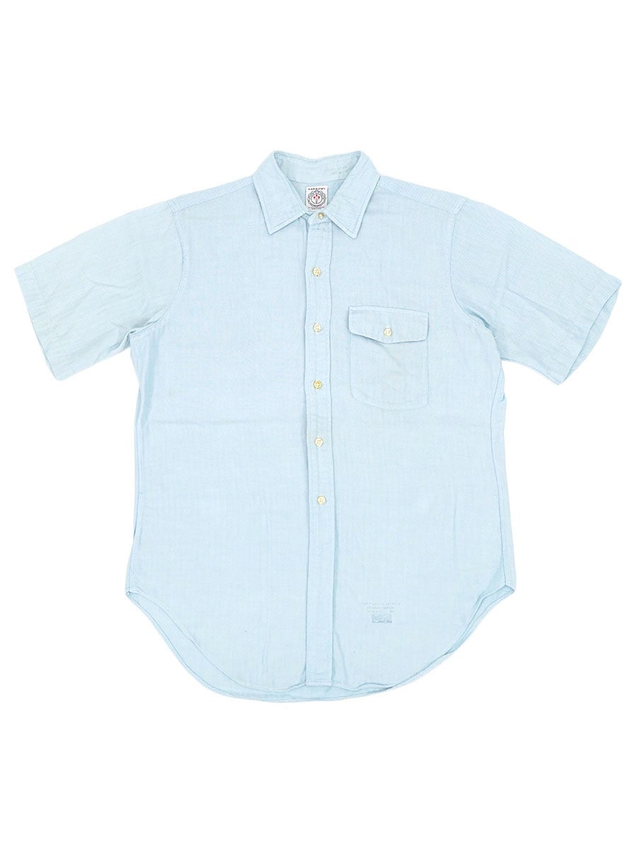 60's ARROW CUM LAUDE TAPERED 100%コットン HBT S/Sシャツ