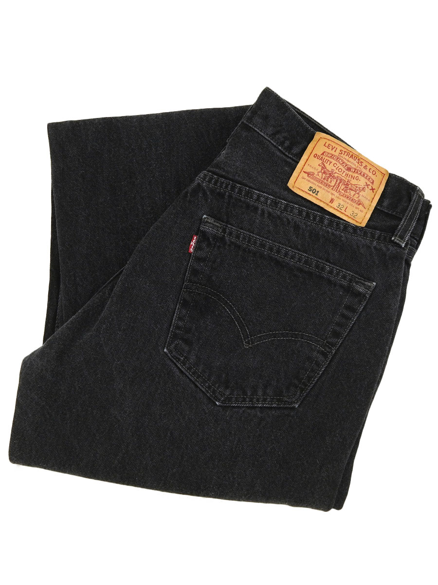 90's Levi's 501 ブラック デニムパンツ 表記(32x32) USA製