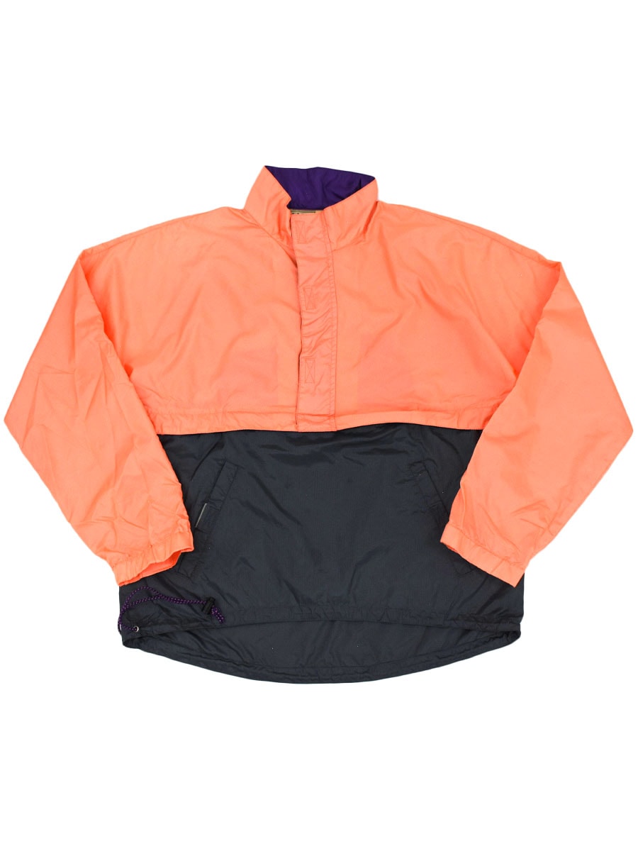 80's L.L.Bean ナイロンリップストップ 切り替えプルオーバー 表記(M) パッカブル