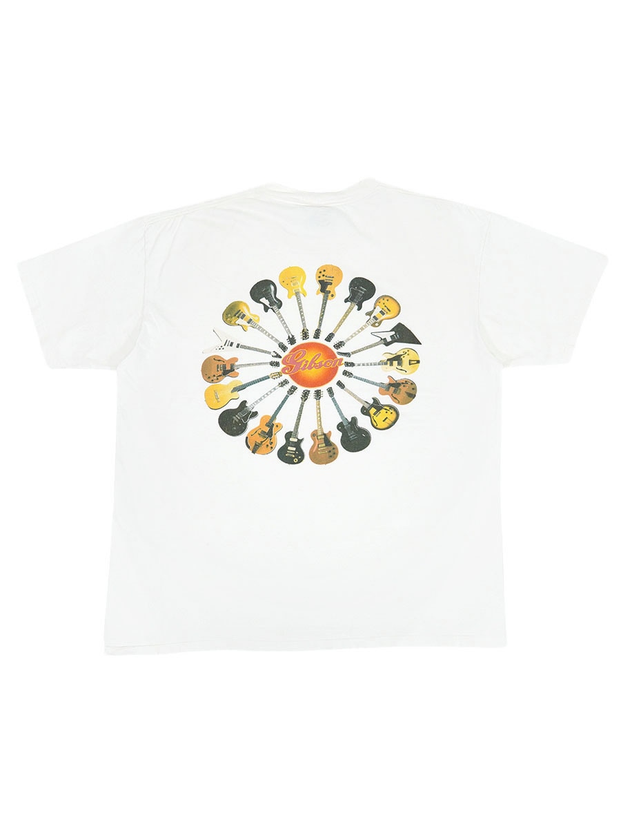 90's BALZOUT ''Gibson'' 100％コットン 両面プリントTシャツ ホワイト 表記(XXL) USA製