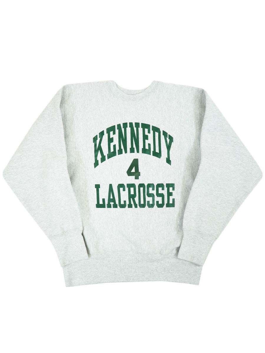CAMBER ''KENNEDY 4 LACROSSE'' 3段プリント RWタイプスウェット 表記(L) USA製