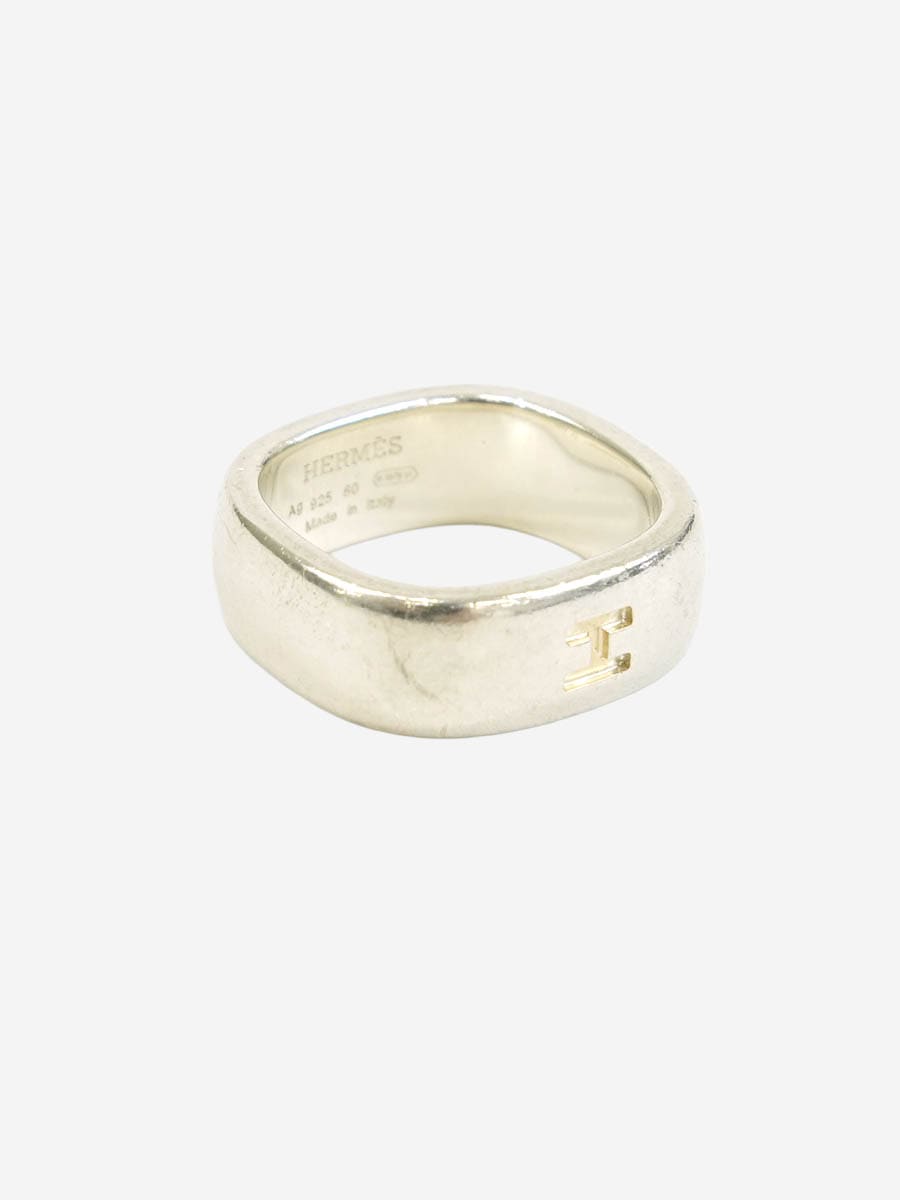 Vintage Hermes H Logo Ring