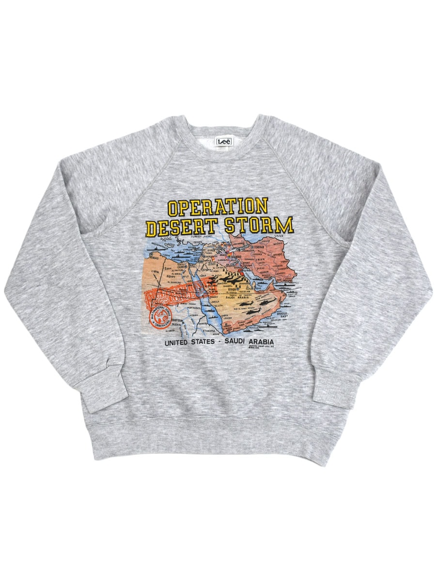 【海外限定】 90's Lee ''OPERATION DESERT STORM'' ラグランスウェット トップス