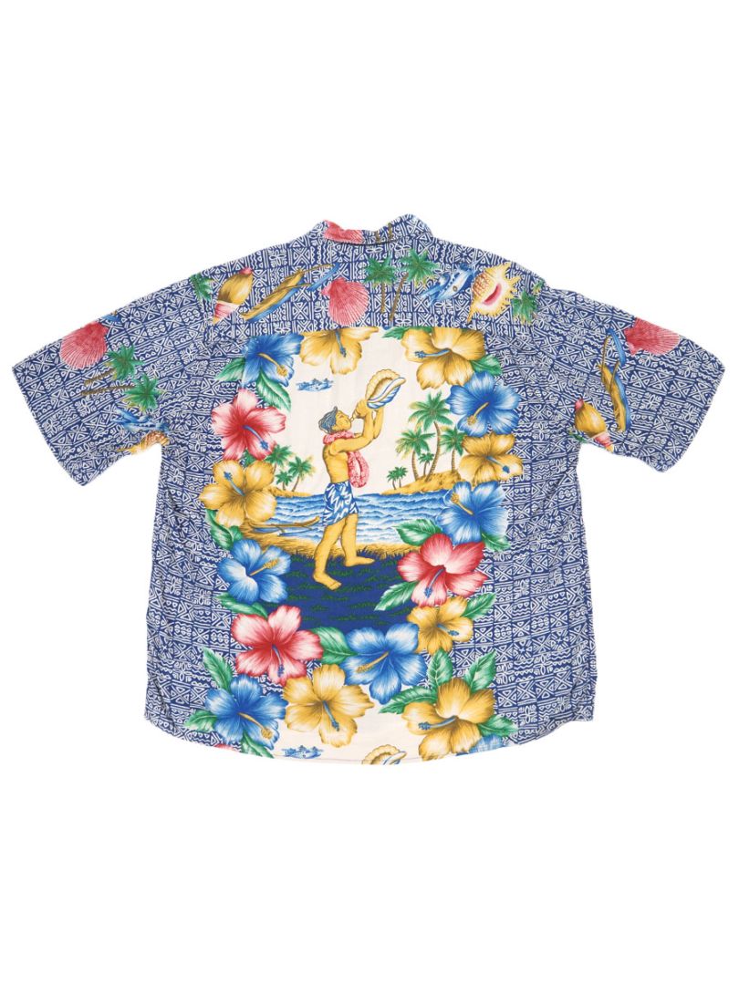 80's reyn spooner ダイヤモンドヘッドタグ バックパネル レーヨン