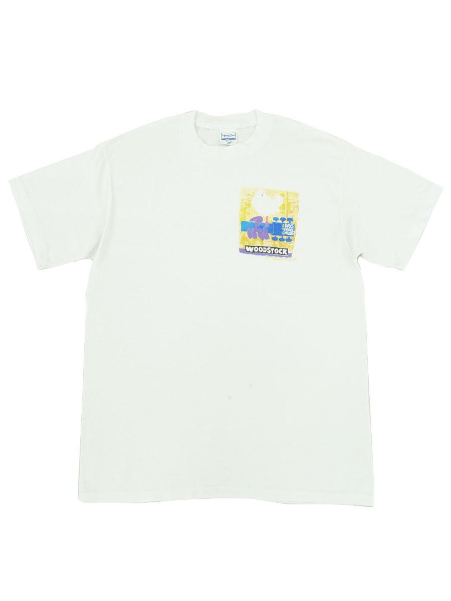 90's～ Spring Ford ''WOODSTOCK'' 白ボディ Tシャツ 表記(XL