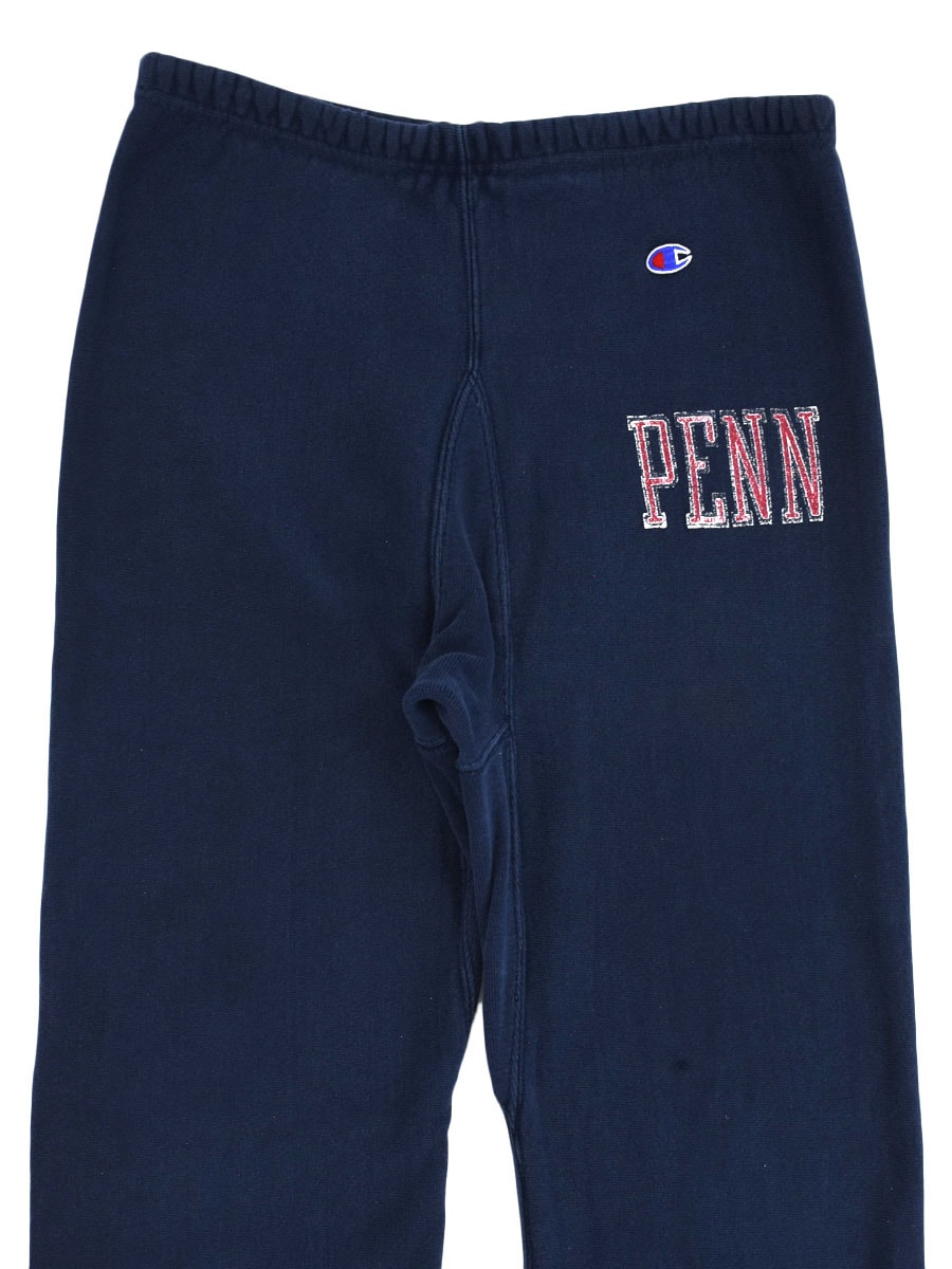 80's プリントタグ チャンピオンRWパンツ ''PENN'' ネイビー 表記(M) USA製
