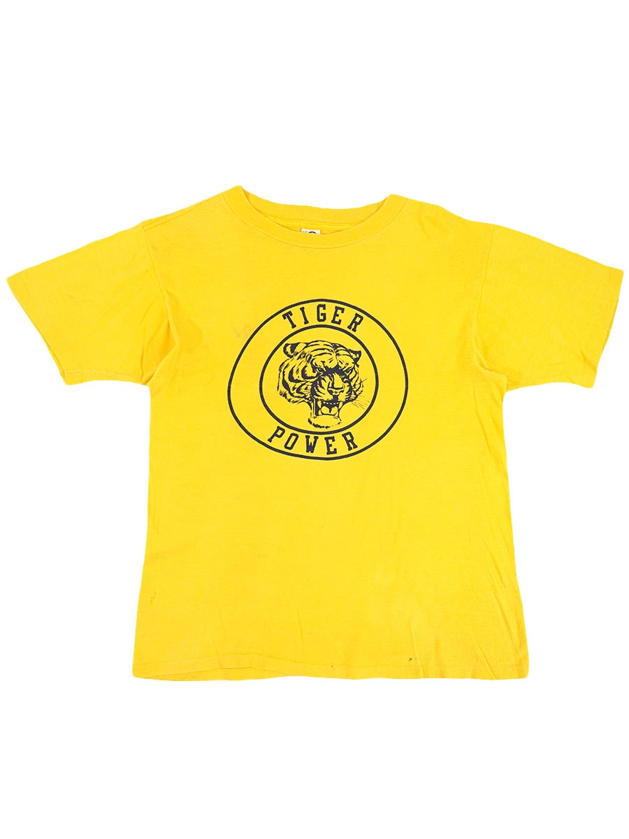 80's ARTEX ''TIGER POWER'' 虎モチーフ Tシャツ 表記(M) USA製
