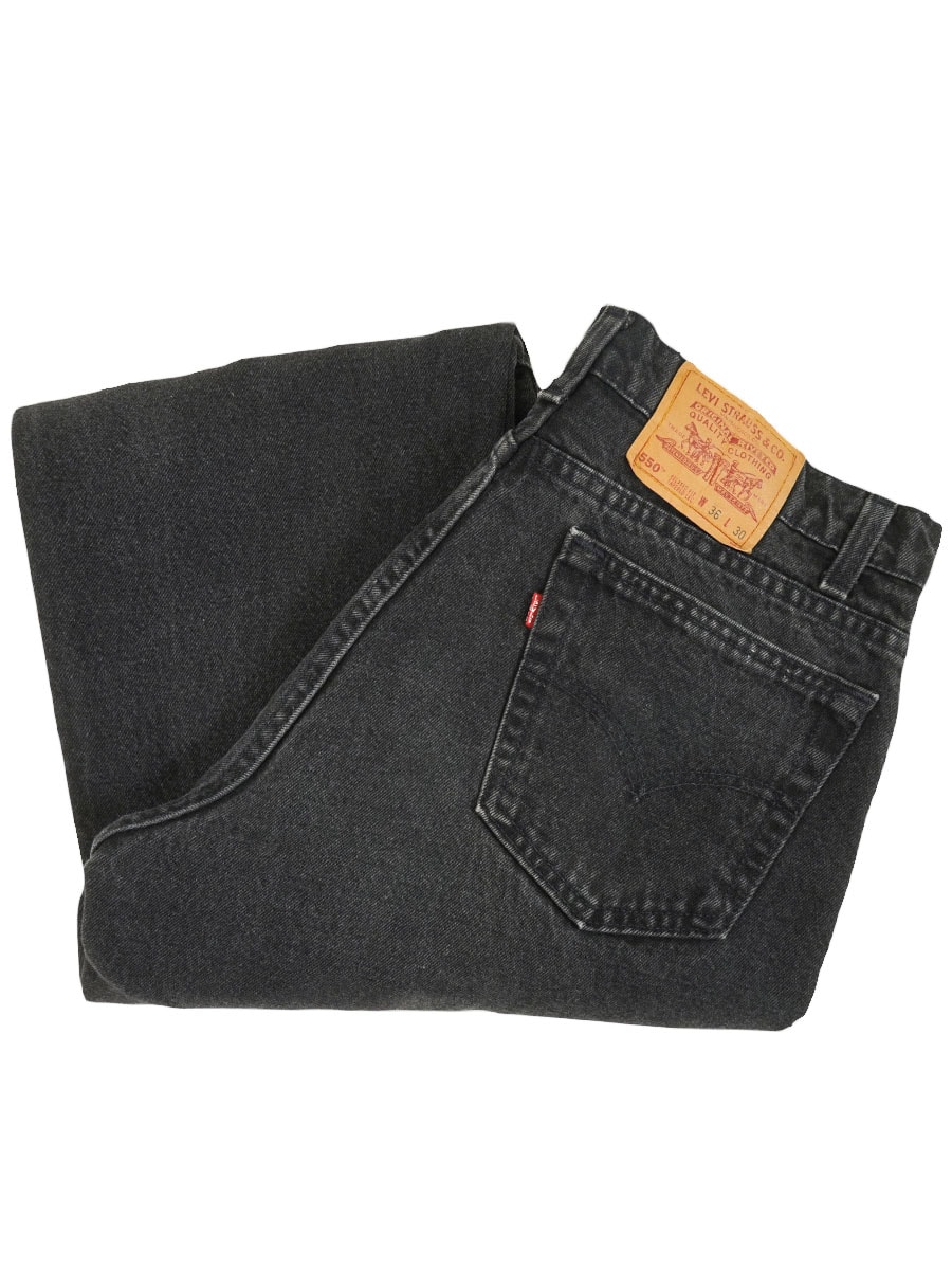 90's Levi's 550 ブラックデニムパンツ 表記(36x30) USA製