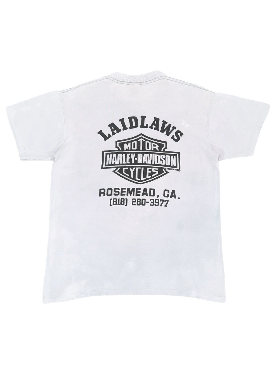 90's HOLOUBEK ''LAIDLAWS HARLEY-DAVISON'' 両面プリント ポケ