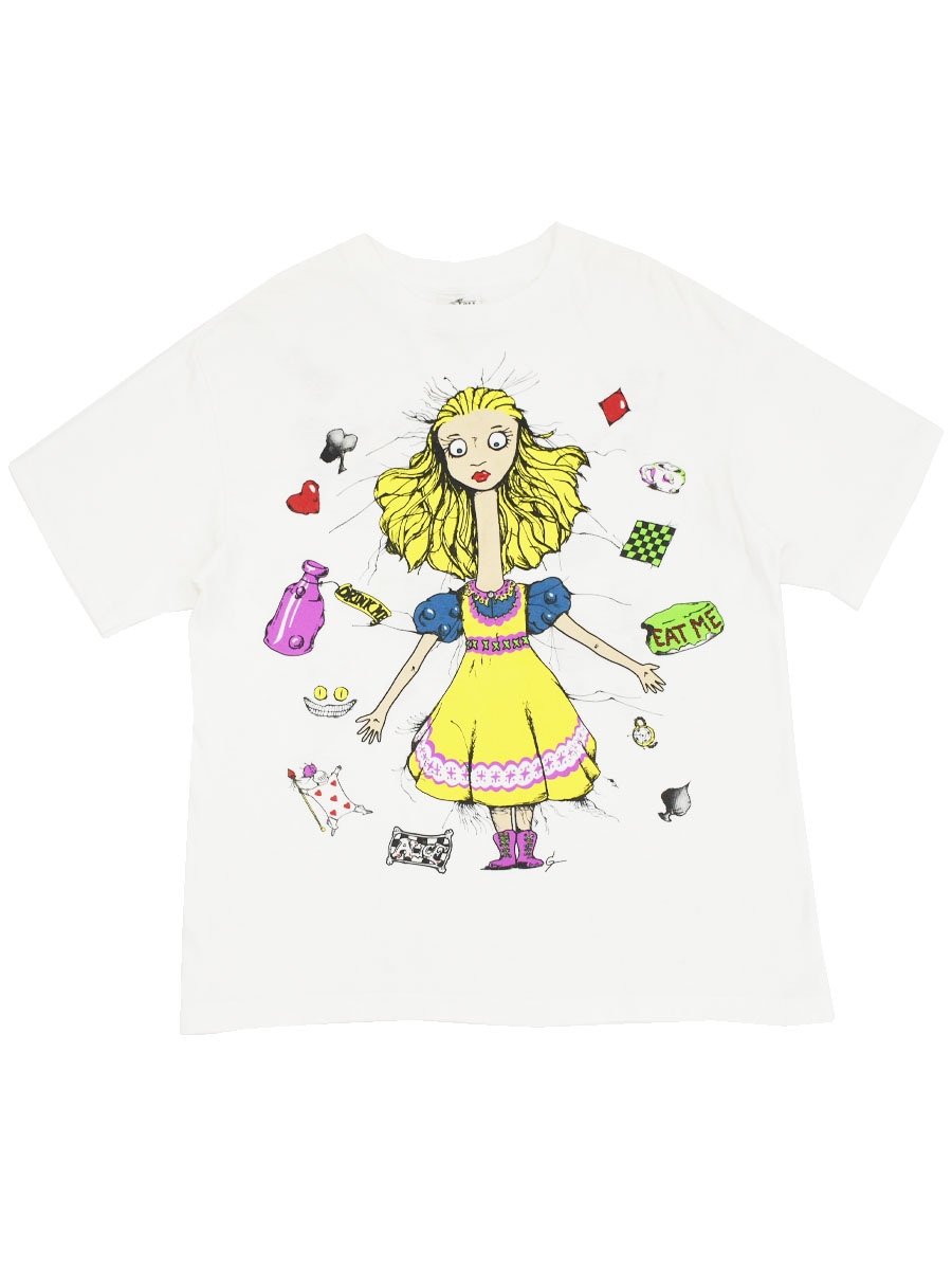 90's ANDAZIA 不思議の国のアリス ''アリス'' 両面プリント Tシャツ 表記(M) USA製
