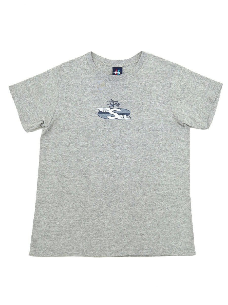 90's STUSSY Sウィング 両面プリント Tシャツ 表記(M) USA製 