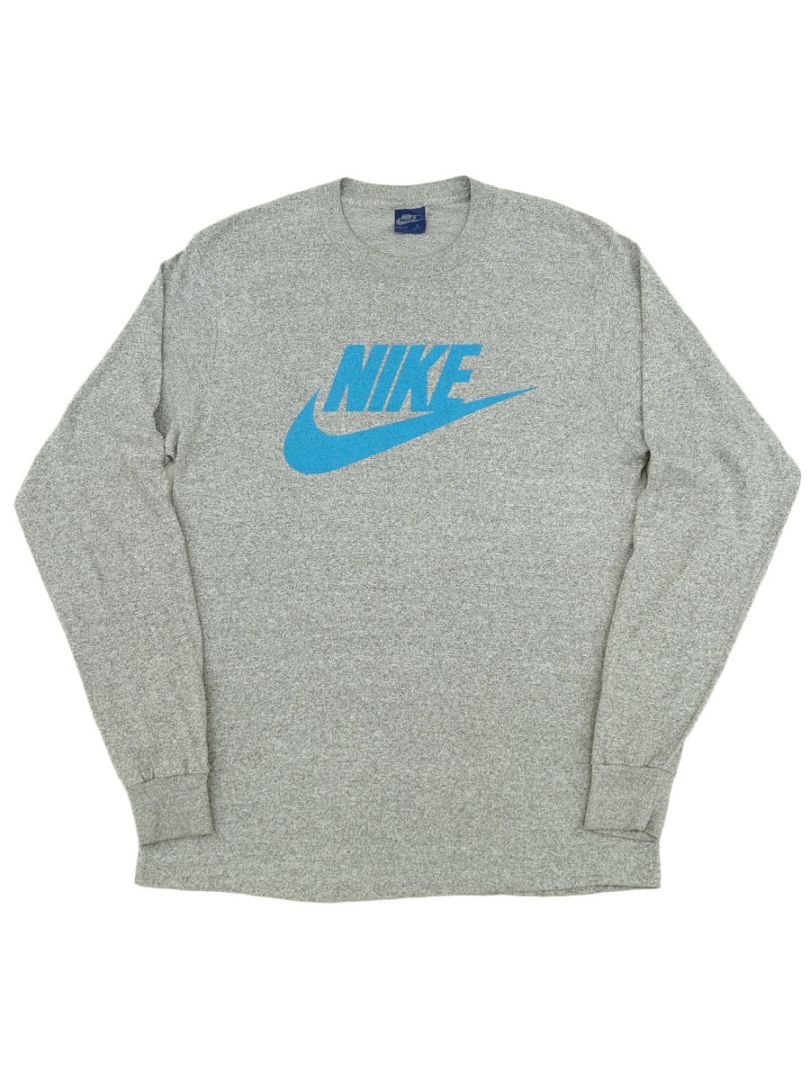 90s OLD NIKE ロングスリーブTシャツ ロンT ネイビー M相当