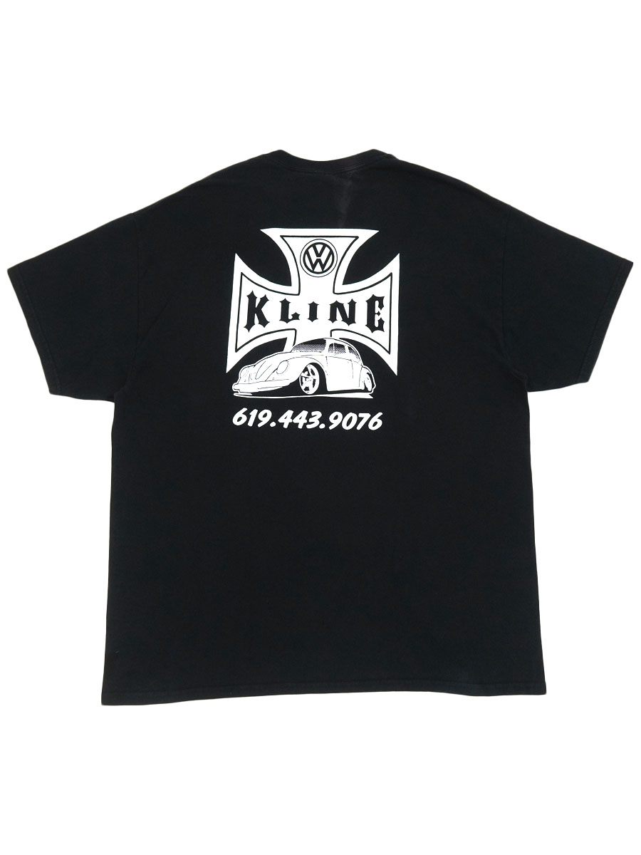 00's～ GILDAN Volkswagen ''KLINE'' 両面プリント Tシャツ ブラック
