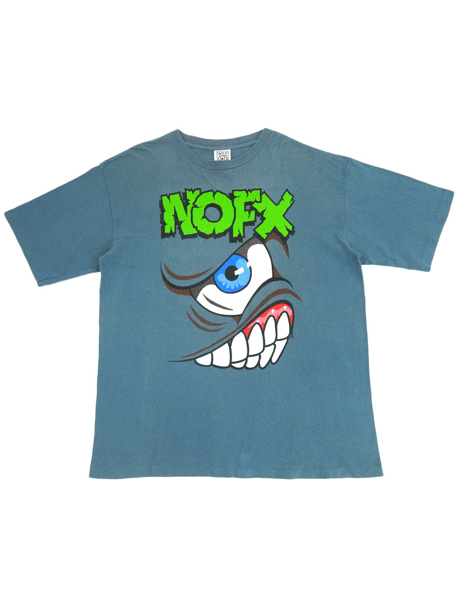 90's WILD OATS NOFX ''MONS･TOUR'' 両面プリント Tシャツ スモークブルー 表記(XL) USA製