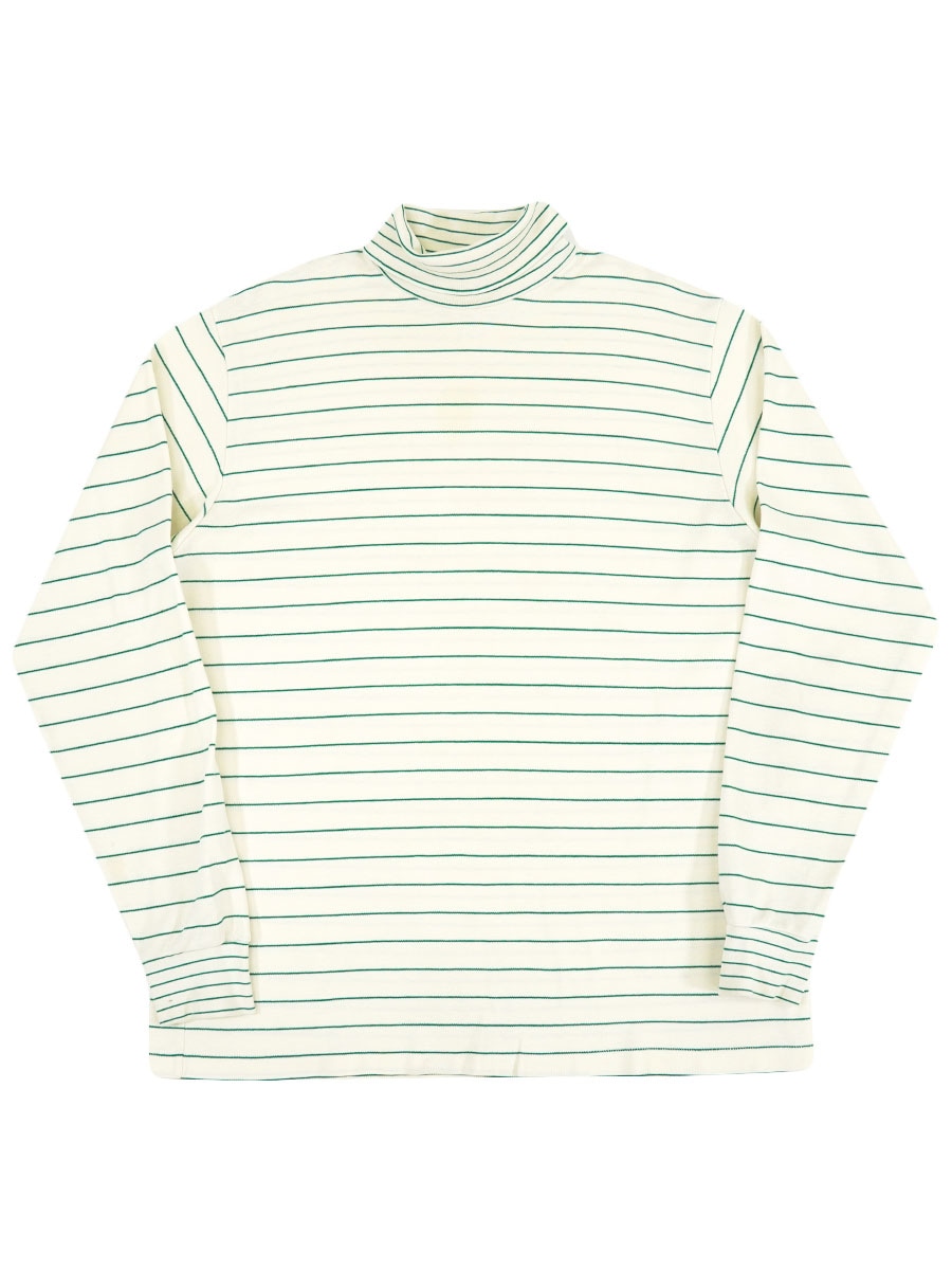 80's L.L.BEAN ボーダー タートルネック 長袖Tシャツ 実寸(XL位)