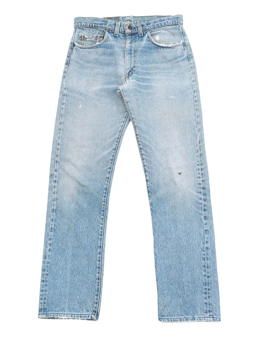 80's Levi's 505 内股シングル デニムパンツ 良雰囲気 実寸(32x31位)