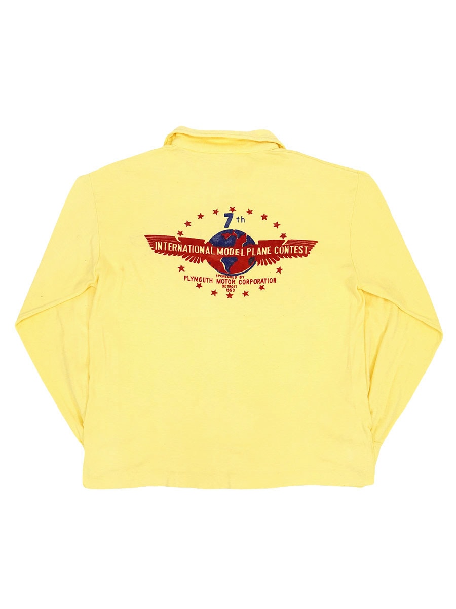 【関税込み】Y/Project イエロー プリント 長袖Tシャツ ギター姉御ロングTシャツ Peak'd Yellow PYLT-243 ピークド