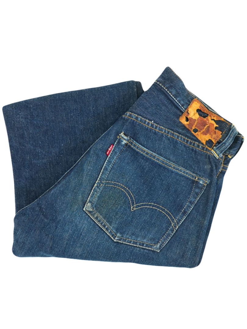 50's Levi's 504ZXX デニムパンツ 濃紺 レザーパッチ 実寸(28x31