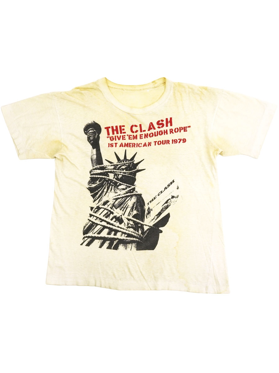 70's THE CLASH '' ''GIVE EM ENOUGH ROPE'' 1ST AMERICAN TOUR 1979'' プリントTシャツ 実寸(S位)