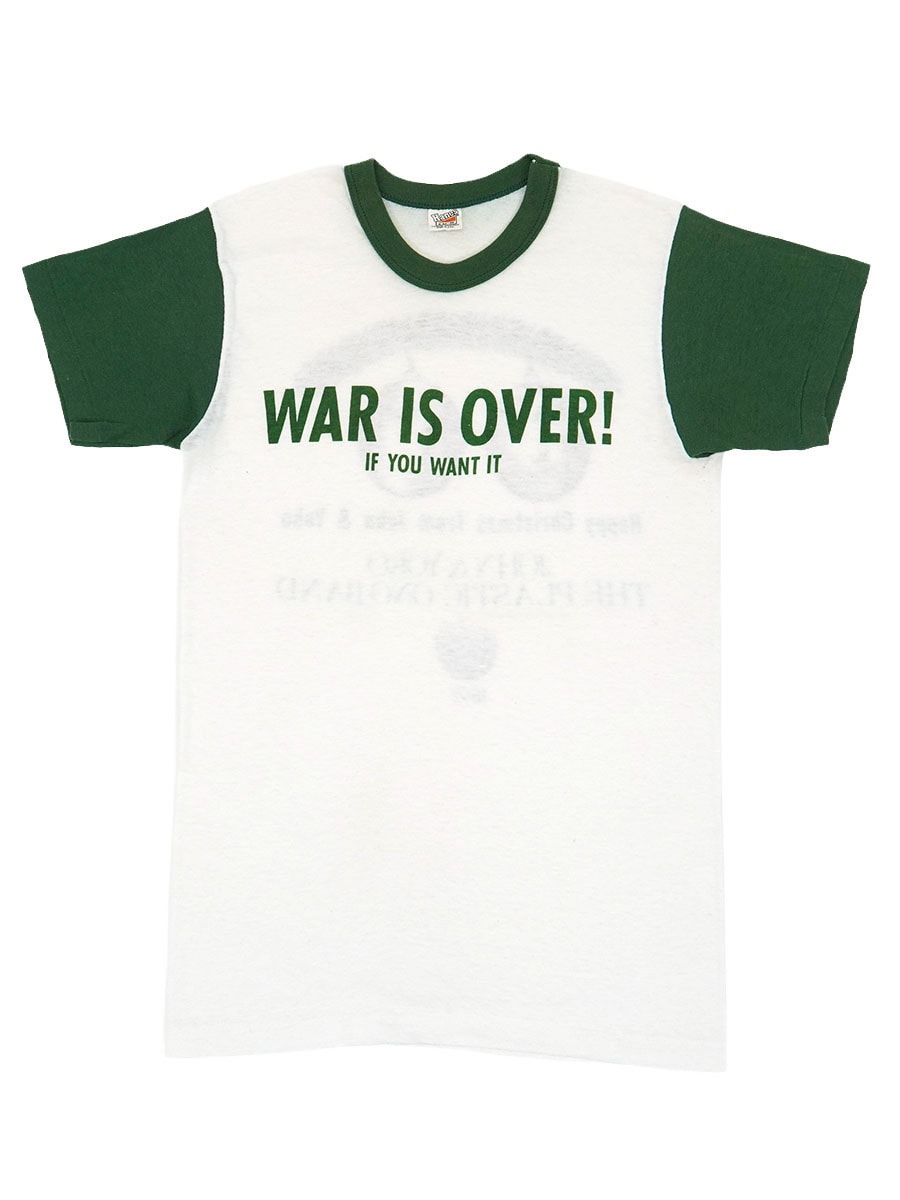 70's Hanes JOHN&YOKO PLASTIC ONO BAND ''WAR IS OVER! IF YOU WANT IT'' Tシャツ 表記(S) USA製
