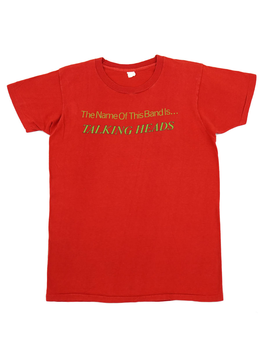 70's TALKING HEADS ''A UCLA CAMPUS EVENTS PRODUCTION'' 両面プリントTシャツ 実寸(S位) 