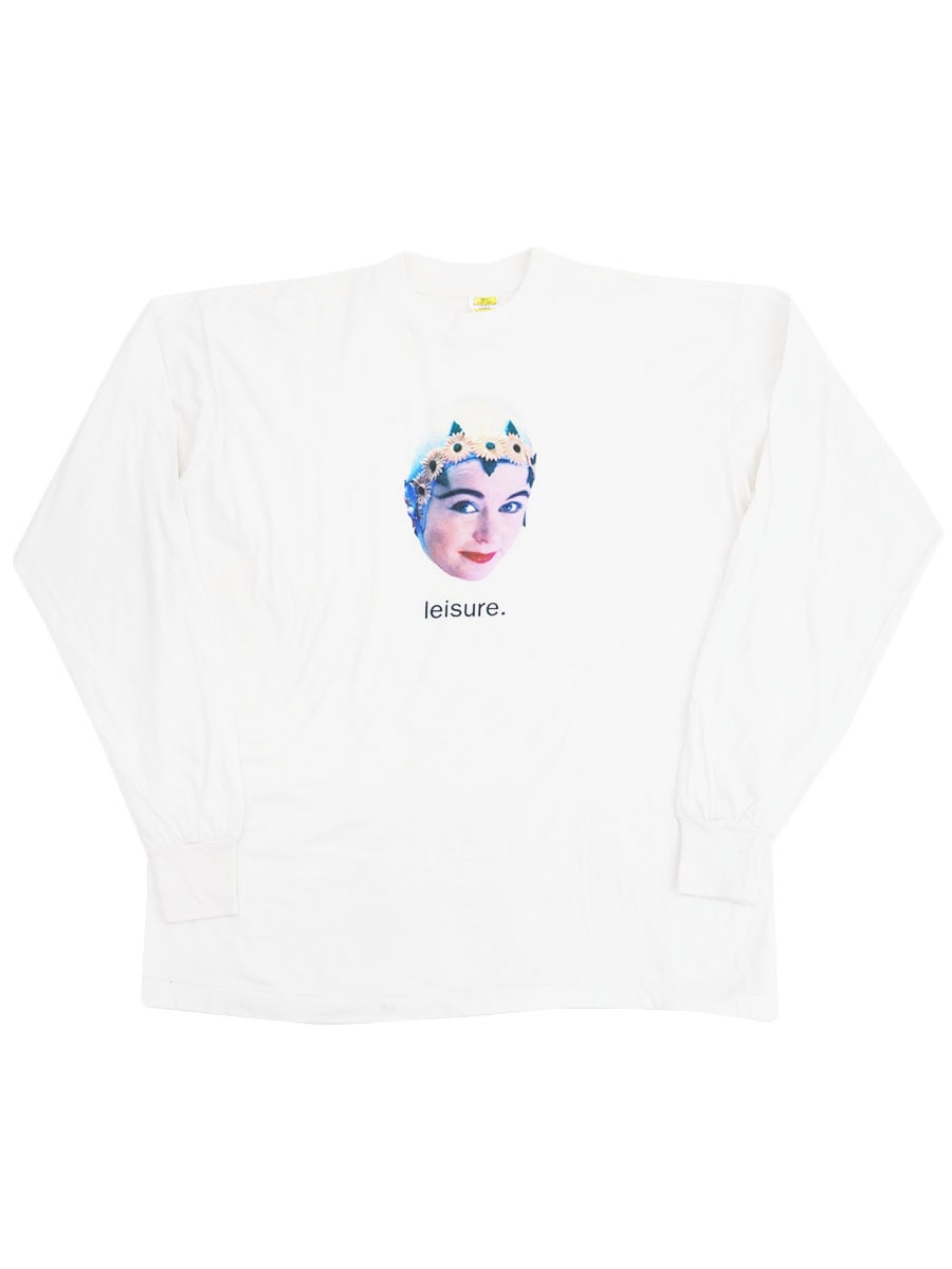 90's blur ''leisure.'' 両面プリント ロングスリーブTシャツ 表記(XL)